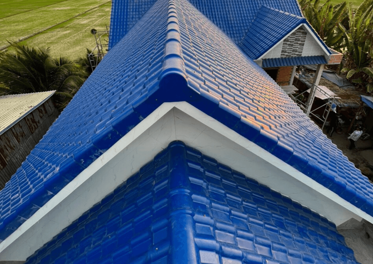 Tôn nhựa PVC/ASA chống ăn mòn tốt 4 Tôn nhựa PVCASA là vật liệu lợp mái lí tưởng cho nhà ở