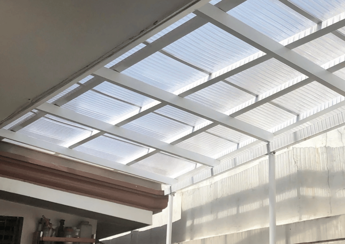 Tấm lợp lấy sáng polycarbonate 5 sóng vuông lợp mái nhà