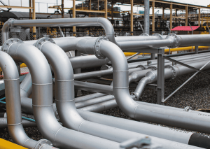 Ống nhựa PVC dẫn khí trong nhà máy hóa chất