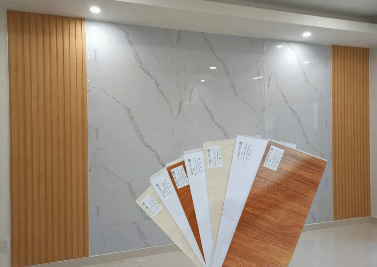 Tấm nhựa ốp tường PVC làm vách nhà