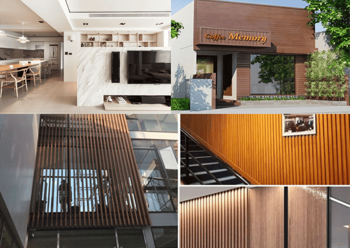 Ứng dụng rộng rãi của tấm gỗ nhựa PVC trong mọi không gian
