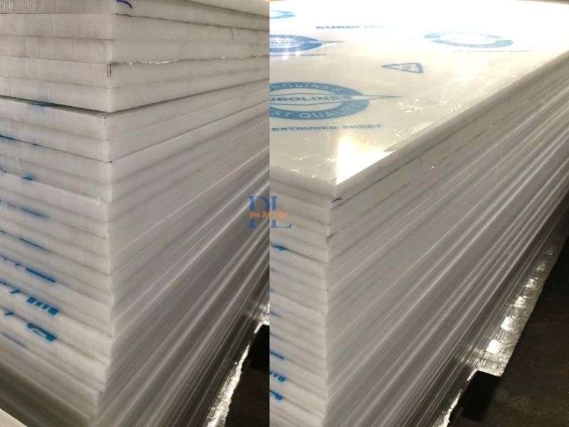 Nhựa kỹ thuật Phát Lộc PVC, PP, Polycarbonate, PVC ASA cho công nghiệp & xây dựng 6 Tấm nhựa kỹ thuật PP màu trắng sữa