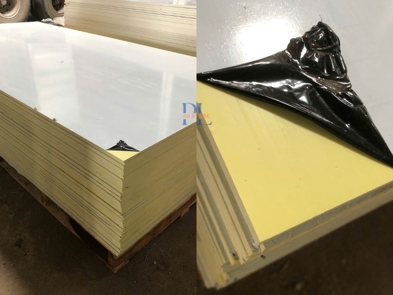 Nhựa kỹ thuật Phát Lộc PVC, PP, Polycarbonate, PVC ASA cho công nghiệp & xây dựng 3 Tấm nhựa kỹ thuật PVC màu vàng