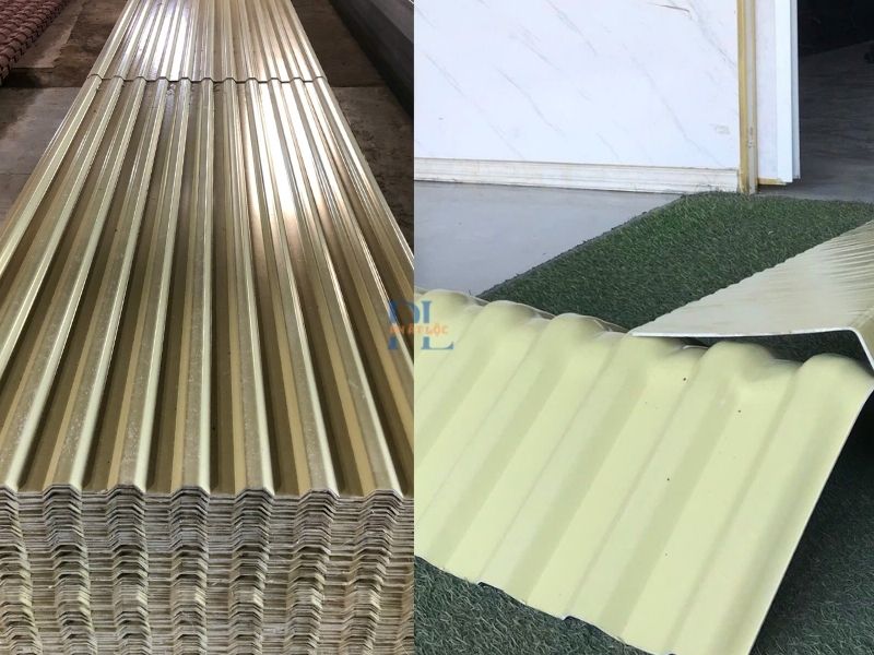 Nhựa kỹ thuật Phát Lộc PVC, PP, Polycarbonate, PVC ASA cho công nghiệp & xây dựng 10 Tôn nhựa PVC ASA siêu bền màu vàng