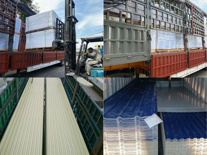 Nhựa kỹ thuật Phát Lộc PVC, PP, Polycarbonate, PVC ASA cho công nghiệp & xây dựng 13 Vận chuyển nhựa kỹ thuật với số lượng lớn hàng ngày cho khách hàng