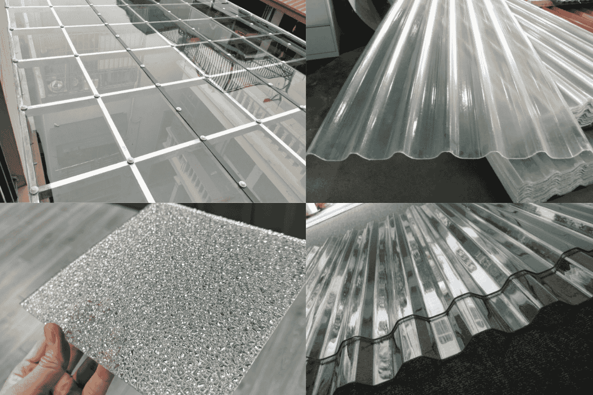 Các loại tôn nhựa trong suốt phổ biến