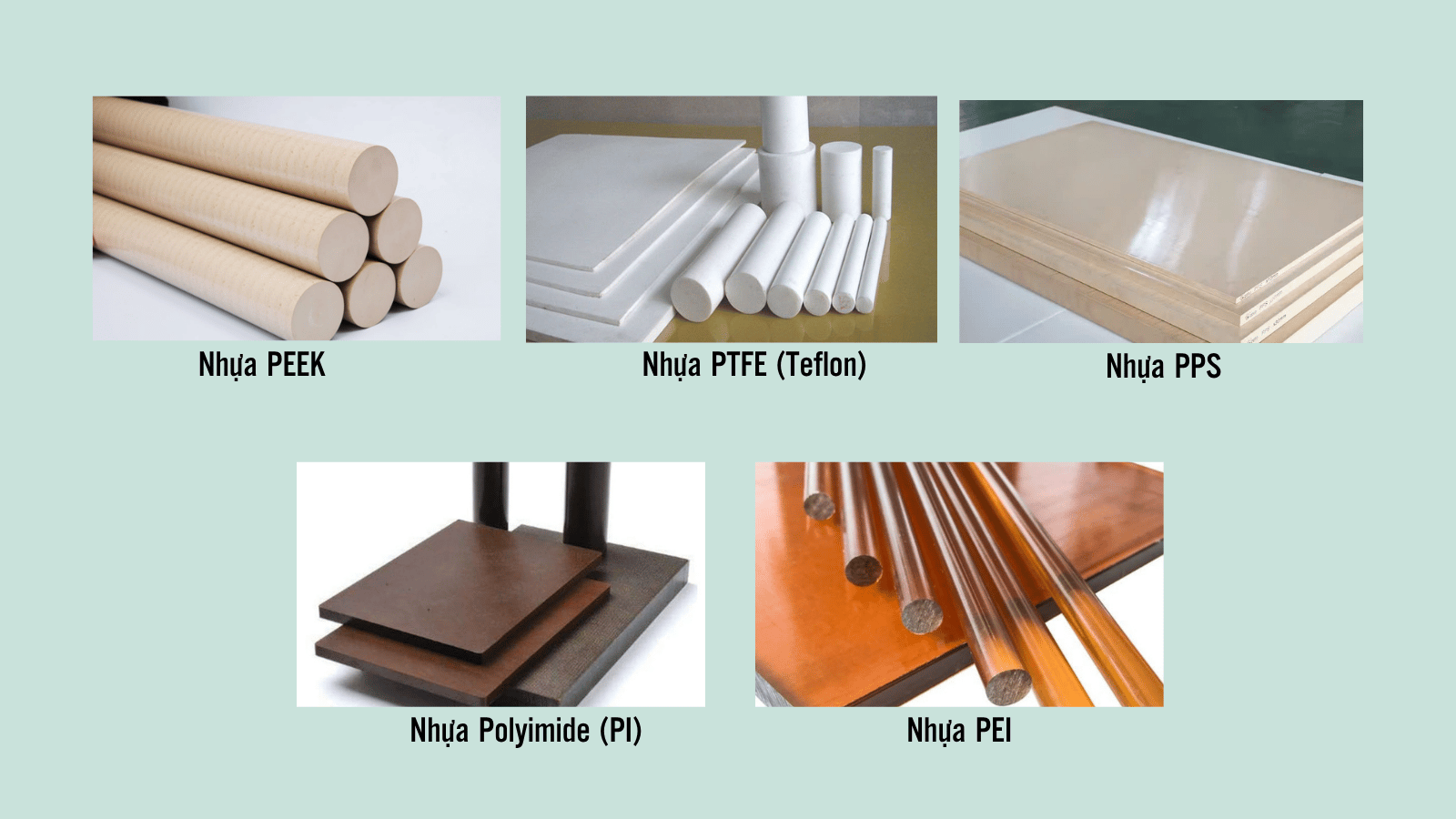 Top các loại nhựa kỹ thuật chịu nhiệt tốt nhất