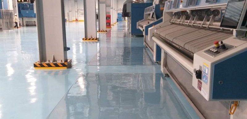 Tấm nhựa PVC lót sàn nhà xưởng xi mạ