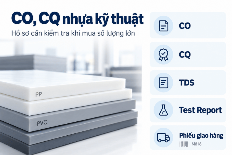 CO, CQ nhựa kỹ thuật và những hồ sơ cần kiểm tra khi mua số lượng lớn